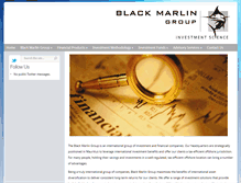 Tablet Screenshot of blackmarlin-group.com